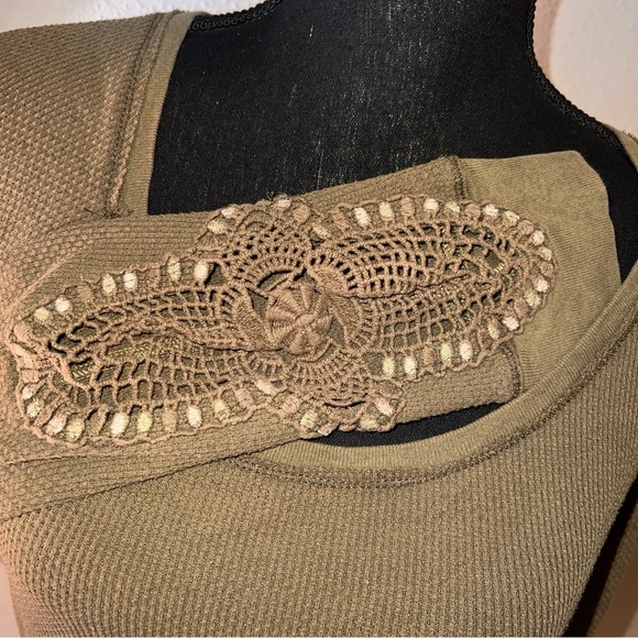 Free People Olive Long Sleeve Top - Picture 11 of 15